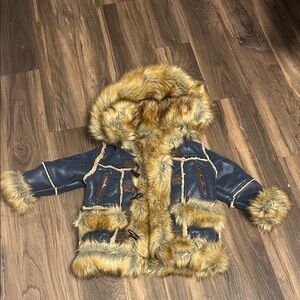 Jordan Craig Kids Jacket with Faux Fur Trim